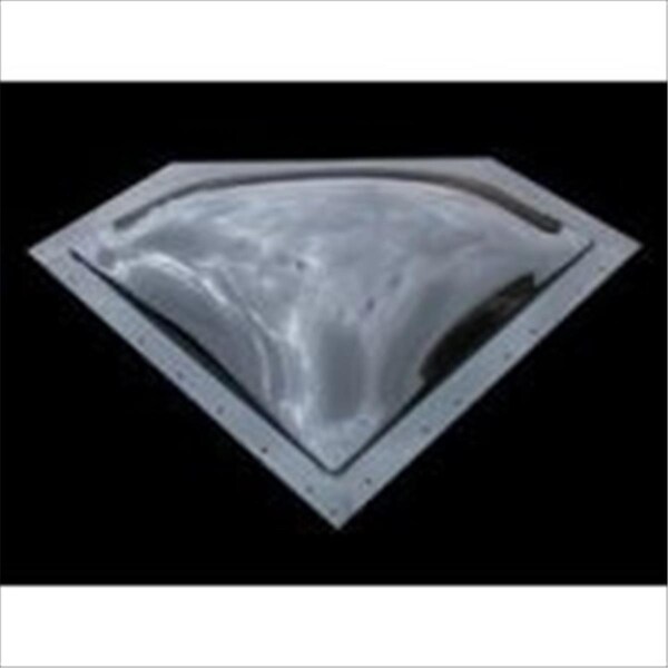 Bri-Rus Spec 27 x 9 In. Neo Angle Skylight Exterior Dome- Smoke B1G-NSL279S - main